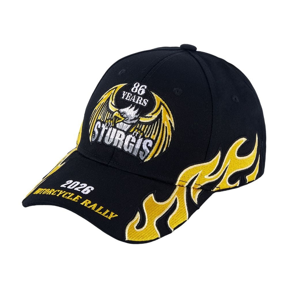 Sturgis 2026 Embroidered Souvenir Cap: A Comfortable, Adjustable Hat for The 86Th Motorcycle Rally, Perfect Gift for Bikers