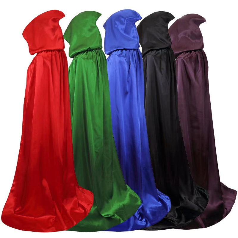 Halloween Hated Black Death Cape, 59.06inch, No Assembly/ Electricity Required, Festive Adult Party, Horror House, Carnival, Halloween Party Decoration Supplies, Gothic Style, Cosplay Lovers