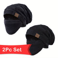 [Thanksgiving Christmas Gift] Winter Beanie - Winter Warm Beanie Hat Set - Knit, Slouchy, Thick, Face Cover - for Men & Women - Stay Cozy & Protected This Winter - Ultimate Winter Warmth, Guaranteed! Best Thanksgiving And Christmas Gift for Men, Boy Frien