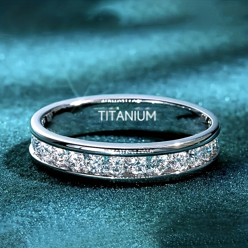 S925 Sterling Silver Moissanite Ring, Sparkling, Stylish and Versatile, Suitable for Men, Women, Couples, Students, Weddings, Engagements, Christmas Jewelry Gifts.