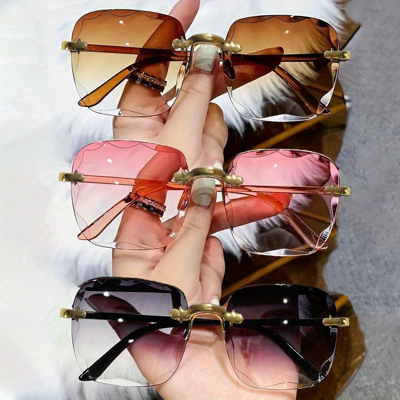3pcs, frame, cutting, eye-catching, glass reflective, still-cool, trendy, anti-reflection, style.