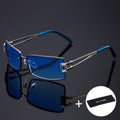 Extra-Large Luxury Square Decorative Party Glasses Stylish Retro Personalized Elegant Eyewear For Men, Women, Parties, Includes A Microfiber Cleaning Cloth