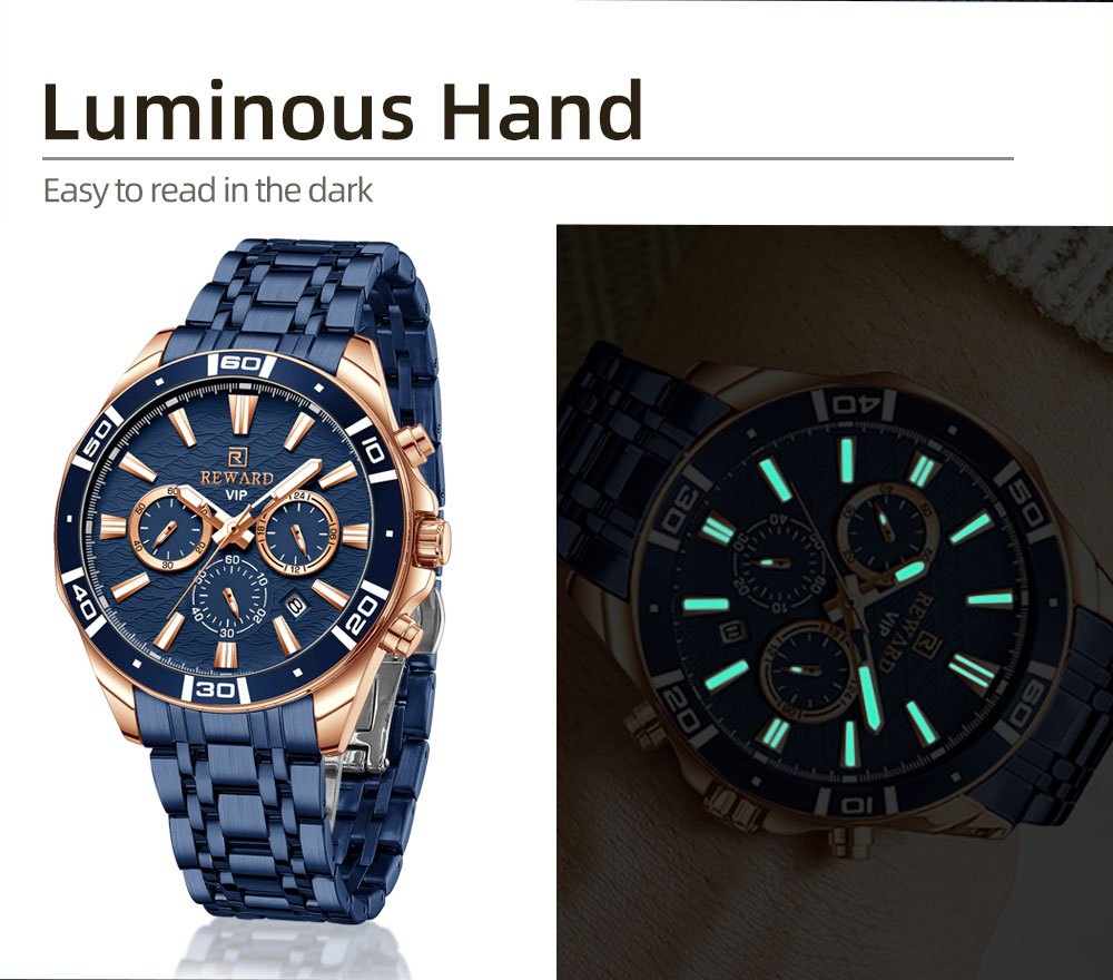 Introducing The Latest Collection of Premium Men'S Business Watches Featuring Stainless Steel, Quartz Movement, Chronograph Functions, And Luminous Displays for Sports Enthusiasts