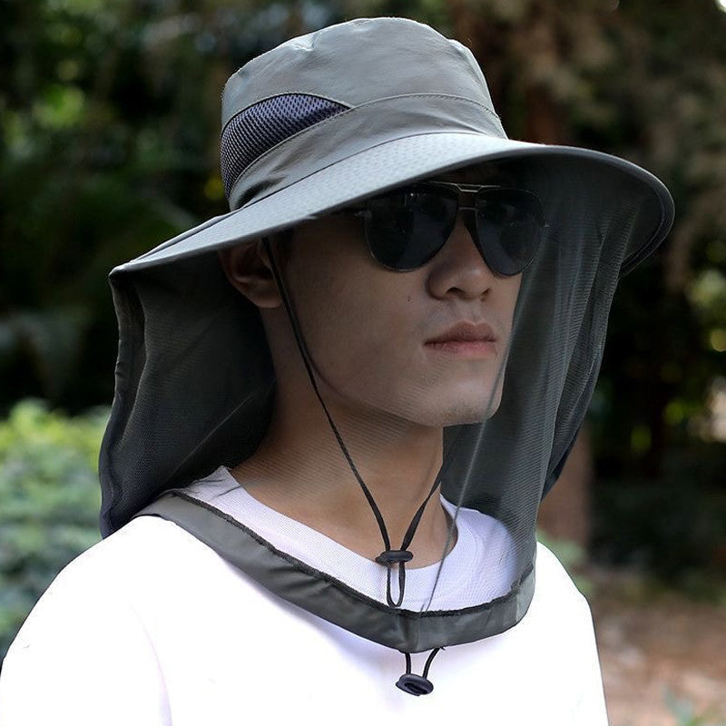 [Mosquito-Proof Fishing Hats] Men's Mosquito-Proof Hats, Fishing Hats With Face Cover, Breathable Mesh Face, Night Fishing Insect Protection, Women's Insect-Proof Hats, New Summer Fisherman Hats, Outdoor Fashion Men's Hats