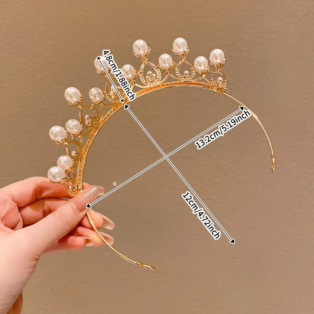 3 Hair Accessories Colorful High-end Crown Headband