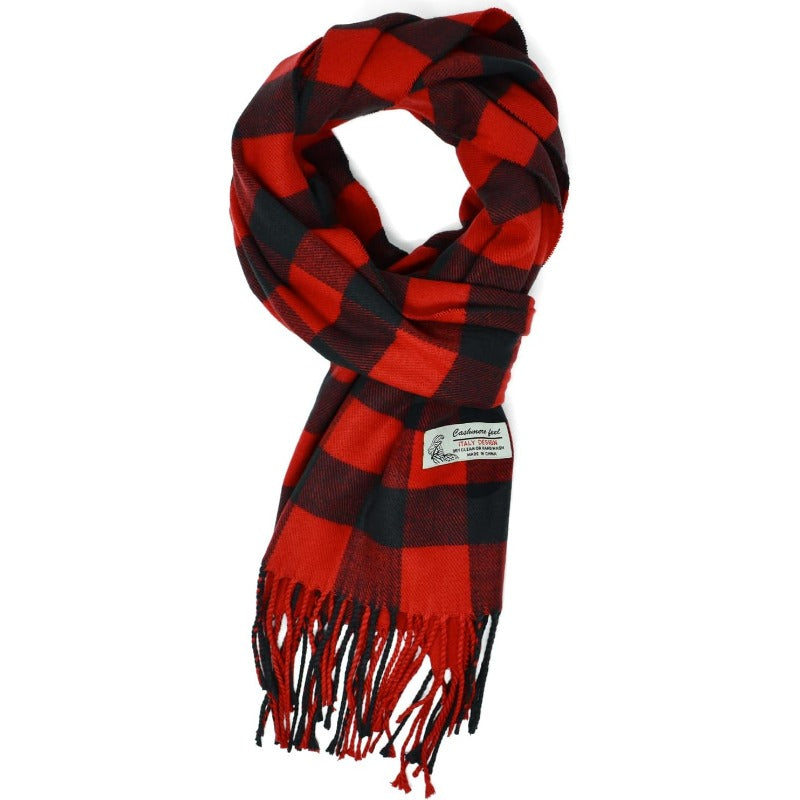 Scottish Stewart Tartan Plaid Luxurious Winter Scarf Soft Cashmere Feel 72"x12", Scottish Heritage Holiday Gift