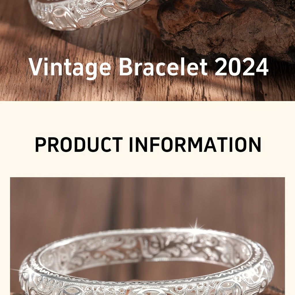 [Girlfriend Birthday Gift] S999 Pure Silver Women's Bracelet, Solid Silver Closed End Bracelet, Women's Multi Functional Jewelry, High End Shining Fashion, Girlfriend Birthday Gift