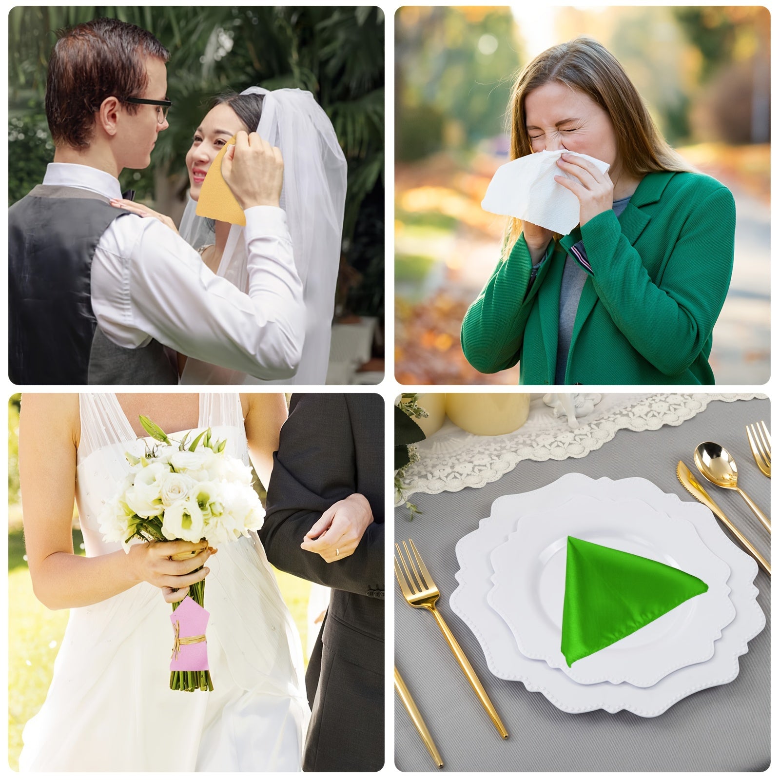 30pcs Handkerchiefs for Men, Solid Color Square Scarves, Pocket Square, Men's Pocket Scarves, Ideal for Weddings, Crafts, Everyday Use, Speeches, Evening Parties, and