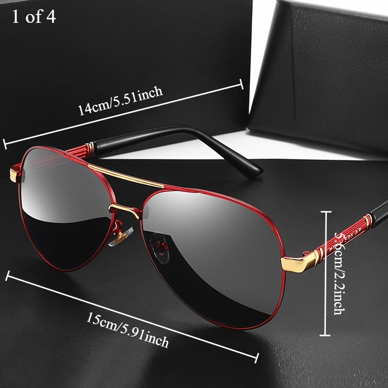 Fashionable Double Bridge Sunglasses For Both Men And Women, Ideal For Hiking, Fishing, Driving, UV400, UV Protection, Featuring Polarized Lenses For Eye Protection, Stylish Design For Everyday Wear, Perfect As A Gift