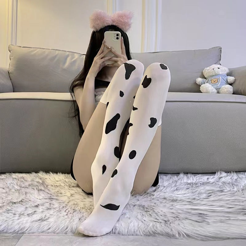 T-3064 Cute cow stockings