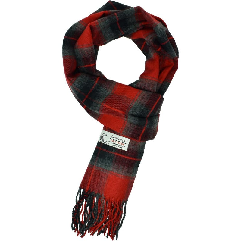 Scottish Stewart Tartan Plaid Luxurious Winter Scarf Soft Cashmere Feel 72"x12", Scottish Heritage Holiday Gift