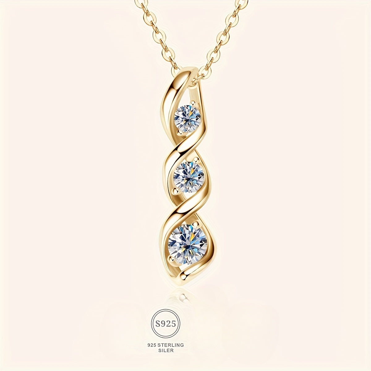 925 Sterling Silver Moissanite Hexagram Pendant Necklace - Elegant Vintage-Inspired Design, Fashionable and Trendy, Perfect for Daily Wear and Special Occasions, Ideal Mother'S Day Gift for Her, Hypoallergenic and Nickel-Free