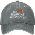Humorous Squirrel Nest Cap for Men - A Baseball Hat Featuring a Squirrel Design And Text, Lightweight Non-Stretch Brim, Washable Casual Hat - Ideal Gift for Animal Enthusiasts, Halloween, Father'S Day, Birthdays, Or Christmas Fun Creative, Retr