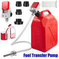 [Portable Gas Can Pump] Automatic Fuel Transfer Pump With Auto-Stop, 51'' Extra Long Hose, 3.2 Gallon Per Min, Battery Or USB Powered, 4 Can Adapters, Fast And Safe Portable Gas Can Pump For Oil, Diesel, Gasoline