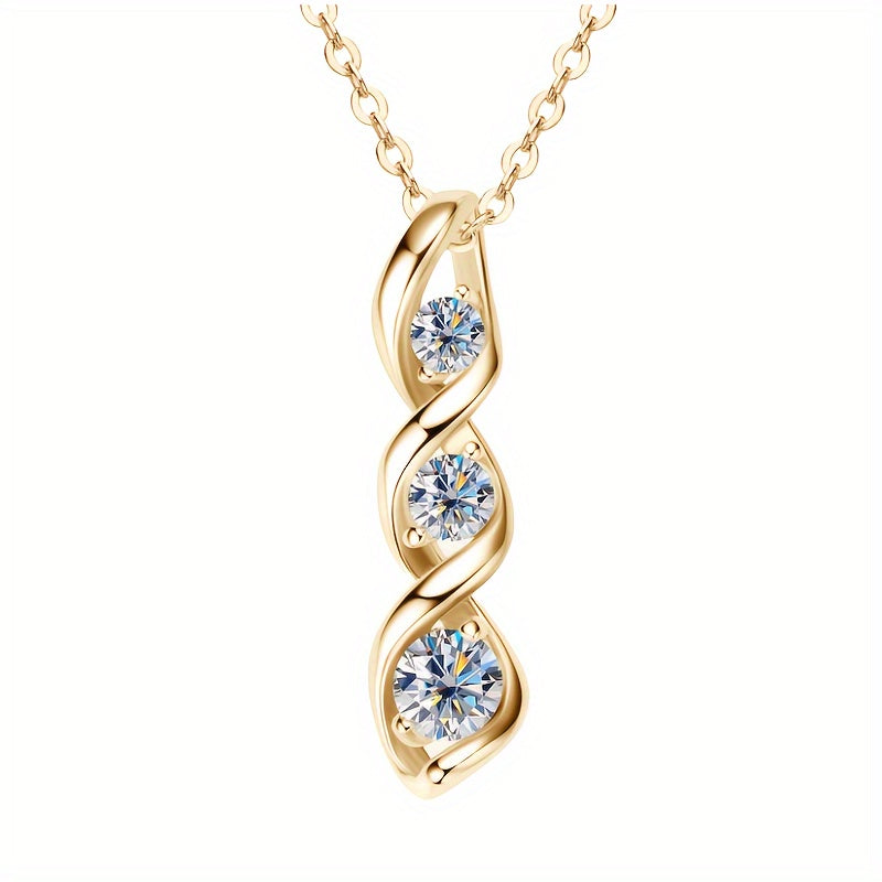 925 Sterling Silver Moissanite Hexagram Pendant Necklace - Elegant Vintage-Inspired Design, Fashionable and Trendy, Perfect for Daily Wear and Special Occasions, Ideal Mother'S Day Gift for Her, Hypoallergenic and Nickel-Free