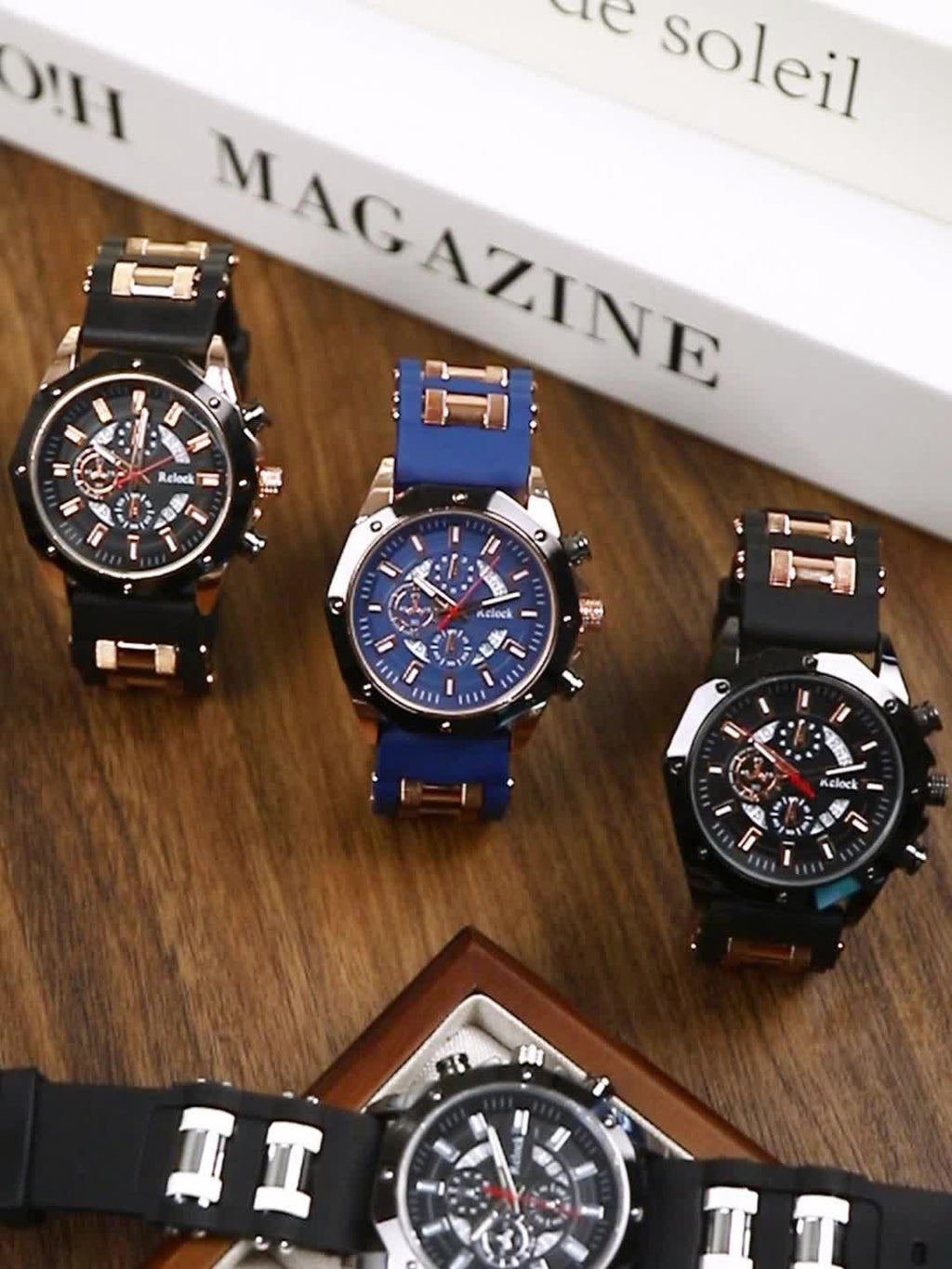 1pc Men'S Vintage Sports Chronograph - Large Round Dial, Silicone Strap, Quartz Movement, Calendar Function, Non-Waterproof Zinc Alloy Case, Battery-Powered Electronic Drive, Perfect Gift for Him