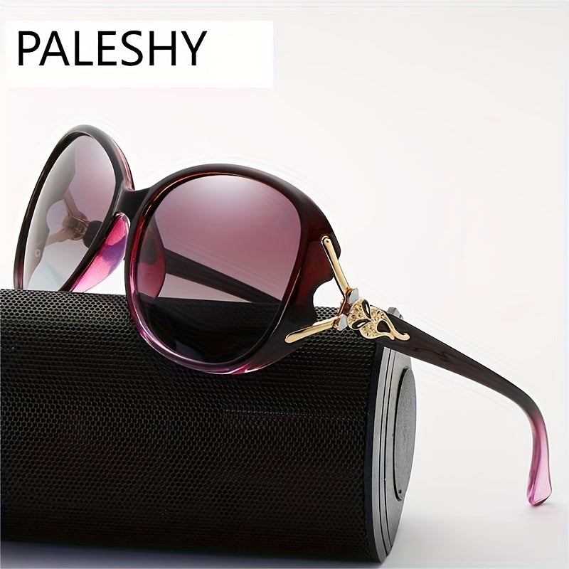 Paleshy 3 Pairs Of Women's Glasses, Fashion Over-sized Sunglasses, Women's Blackout Glasses, Anti-glare Sunglasses, Christmas Halloween Costume Matching Props