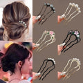 6pcs of Fashionable U-shaped Hair Clips, Hair Combs for Chignon at the Back of the Head, Hairpins, Hair Sticks, Hair Ornaments, Hair Clips for Women, Suitable for Daily Wear, Party Hair Accessories, Holiday Gifts