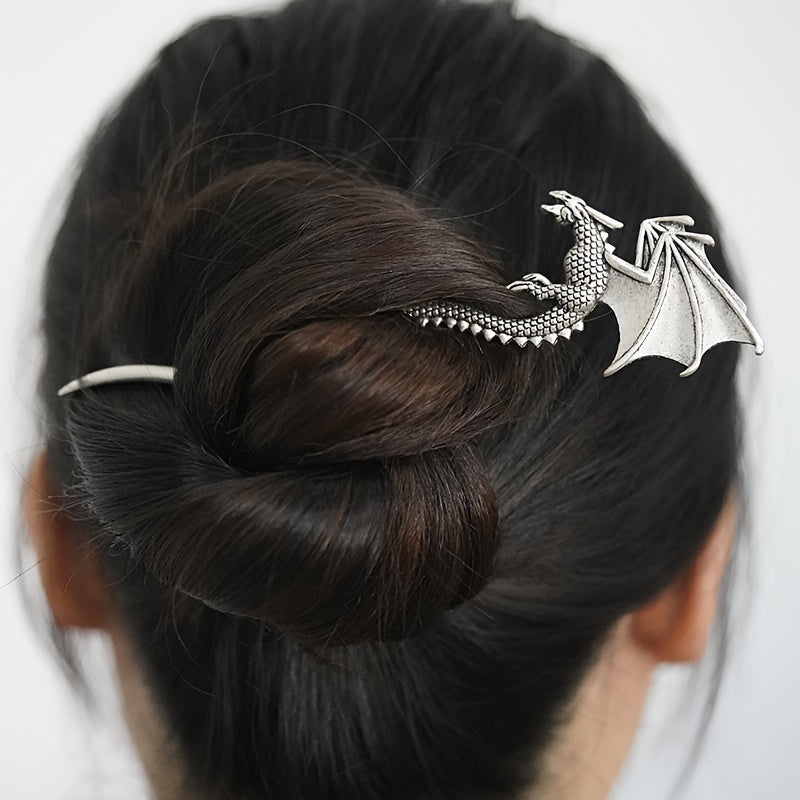 5pcs National Dragon Hairpin Viking Dragon Hairpin Metal Hair Stick Retro Women Hair Accessories Jewelry Hairpin Women