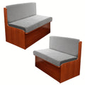 4pcs RV Dinette Cushion Covers, Stretch Jacquard RV Sofa Cushion Covers, Machine Washable, Dustproof Anti-Pet Hair RV Backrest Seat Cover Sofa Slipcovers for Booth Seats RV Camper Van Car Bench Protective Decor, Without Battery