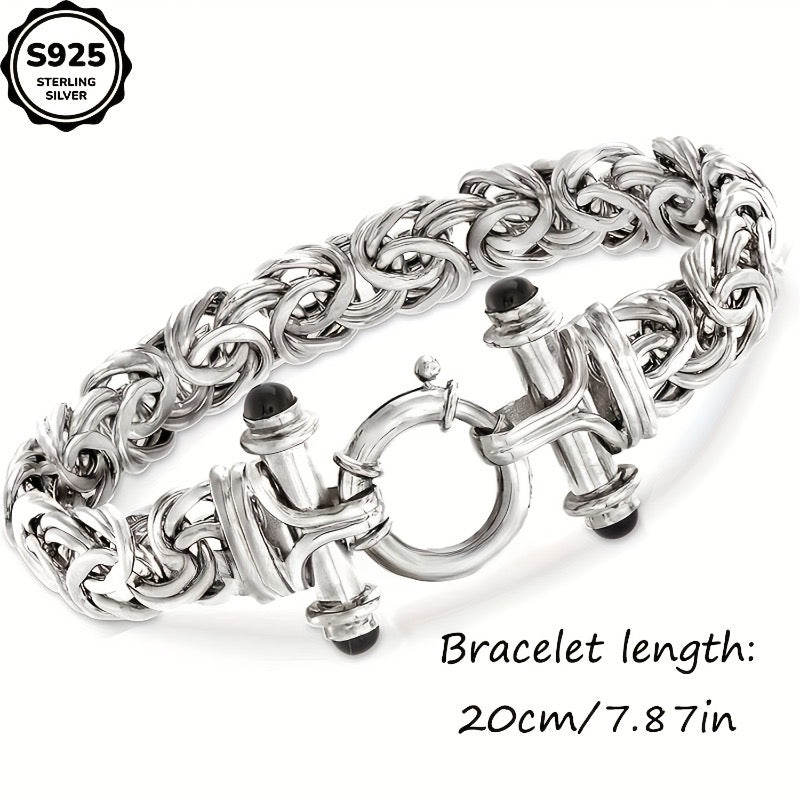925 Sterling Silver Classic Women's Bracelet | Event/ Graduation/ Valentine's Day Exclusive Jewelry, Special Occasion Gift Box, Gratitude Gift, Suitable as a Birthday, Christmas Gift or as a Graduation Gift for Loved Ones.