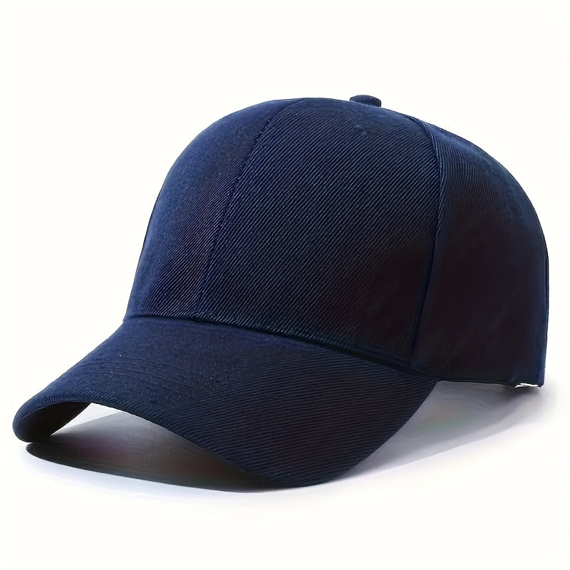 Set of 5 Plain Baseball Caps Ideal for Outdoor Activities Made from Fiber