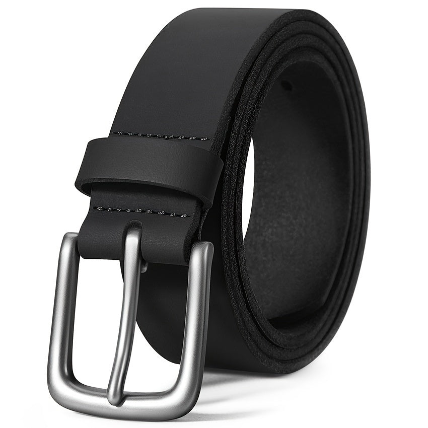 Men's Full Grain Leather Casual Every Day Jeans Belts - Handmade Leather Belt with Gift Box - For Men - Made from Full Grain Leather - Suitable for Everyday Wear - Perfect Gift for Him