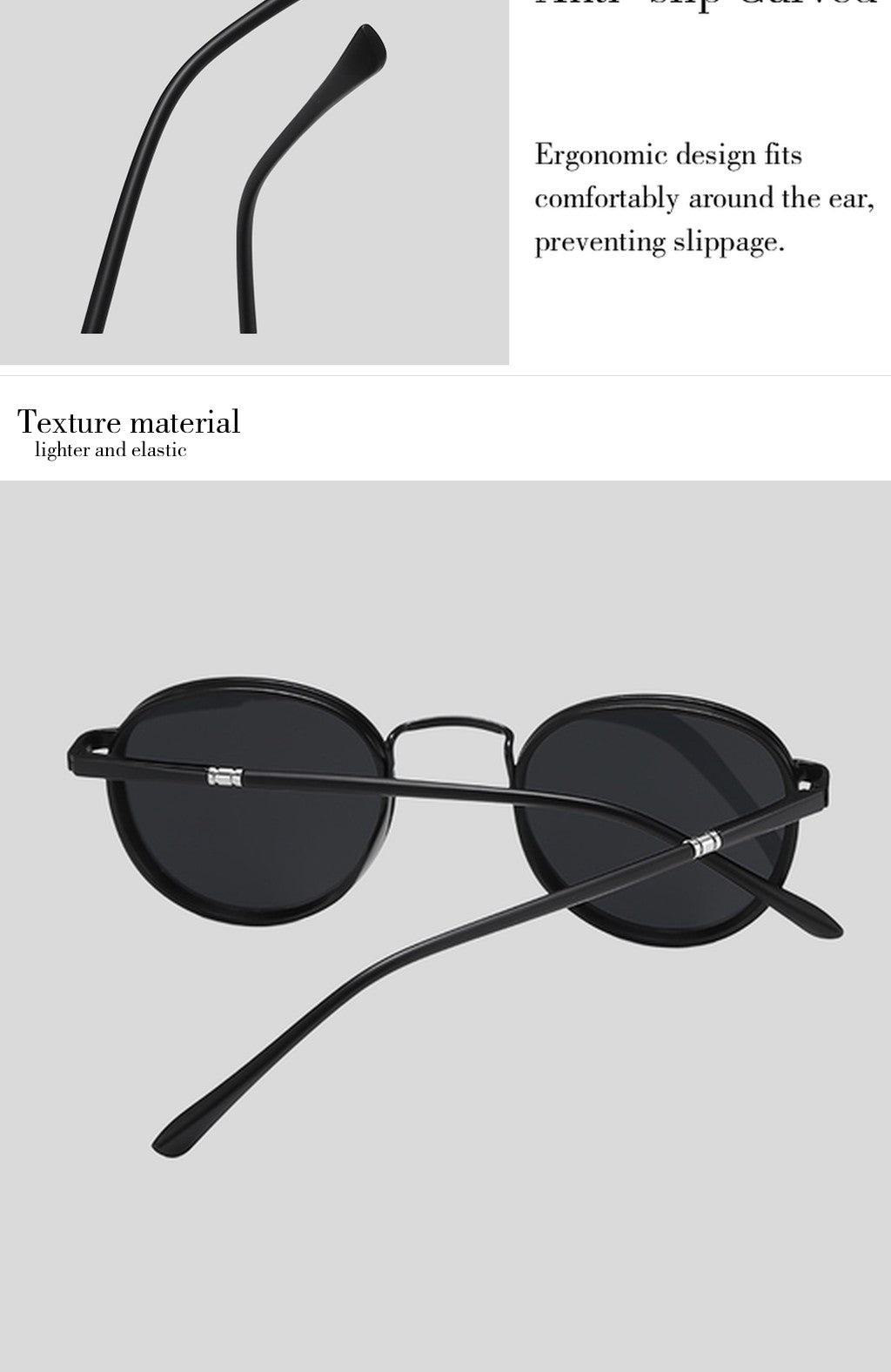 Viuirnka Round Metal Sunglasses, Protection for Men And Women, Lightweight TAC Lens Eyewear with Durable Case for Driving, Fishing, Travel, Hiking.
